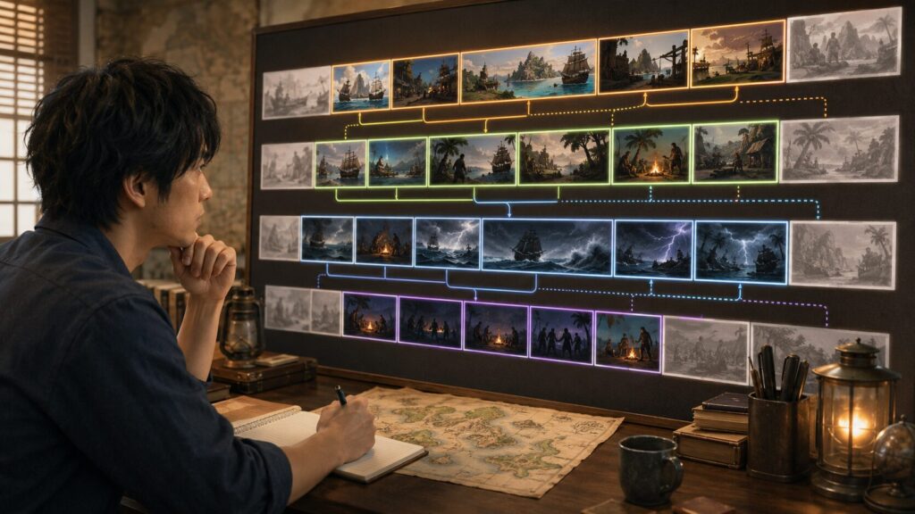 ワンピースアニメのスキップ候補と重要回をタイムラインで整理する日本人男性