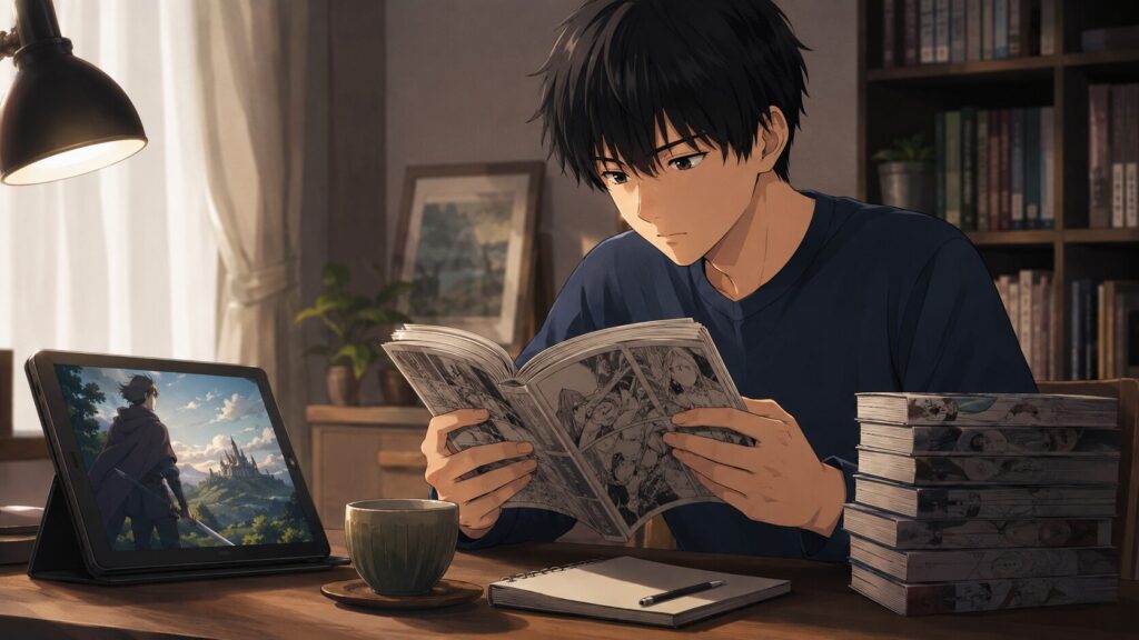 黄泉のツガイのアニメの続きを原作漫画で読む日本人男性