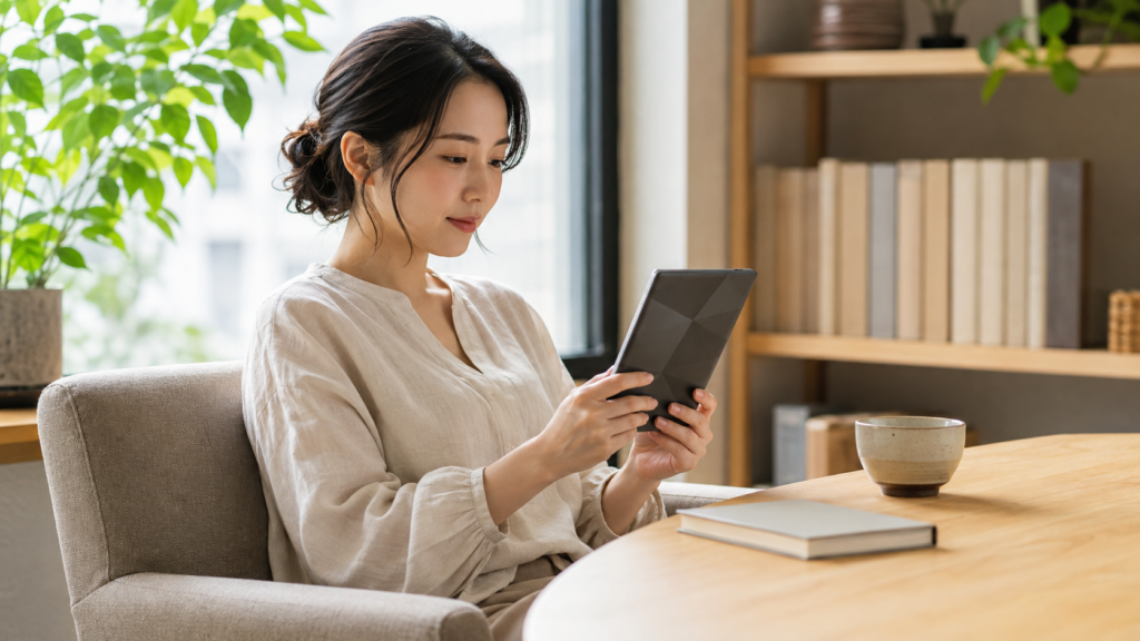 ジョーカーゲームのアニメ視聴後に原作小説を電子書籍で読む日本人女性