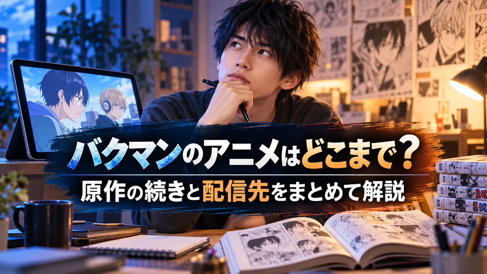 バクマンのアニメはどこまで？原作の続きと配信先をまとめて解説