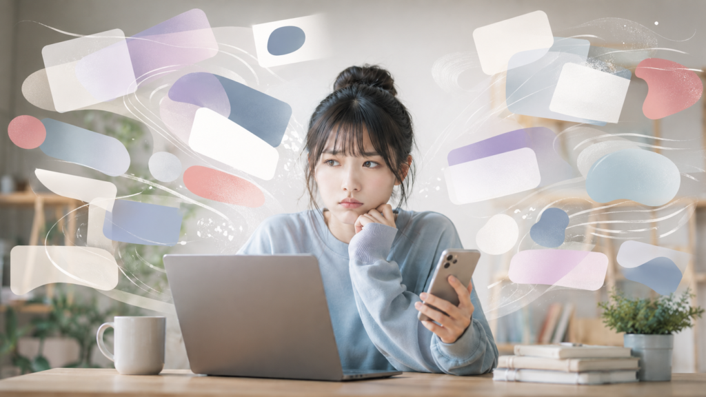 BORUTOアニメの打ち切り説やネット上の噂を調べる視聴者のイメージ